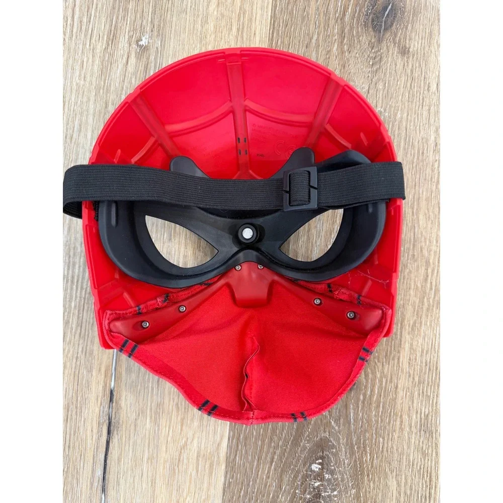 Marvel Spider-Man Gorpcore Costume Mask Kids OS Red Black Webbed Adjustable